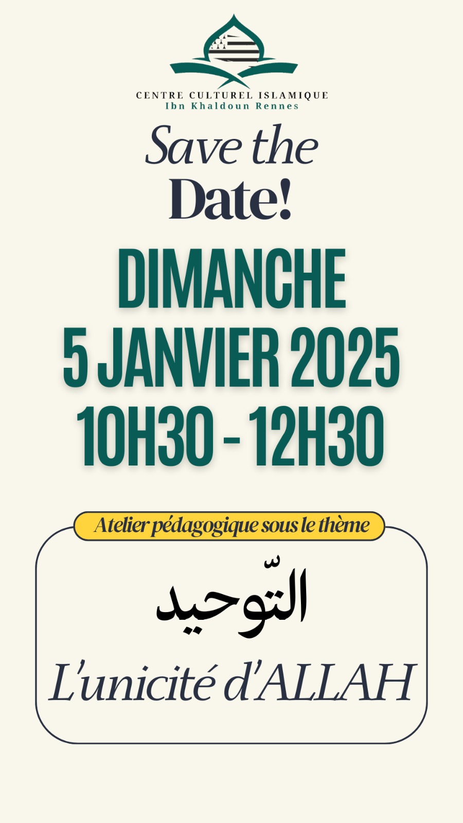 Vacances scolaires - Atelier pédagogique enfants